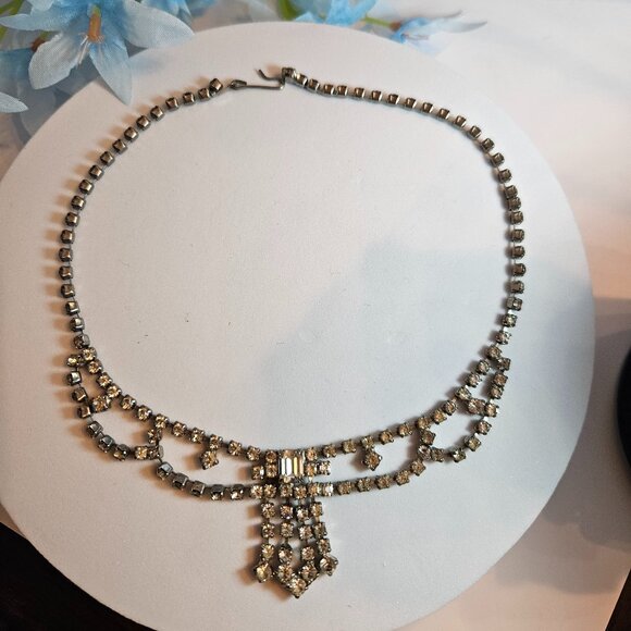Vintage La Rel Rhinestone Necklace - Picture 1 of 14